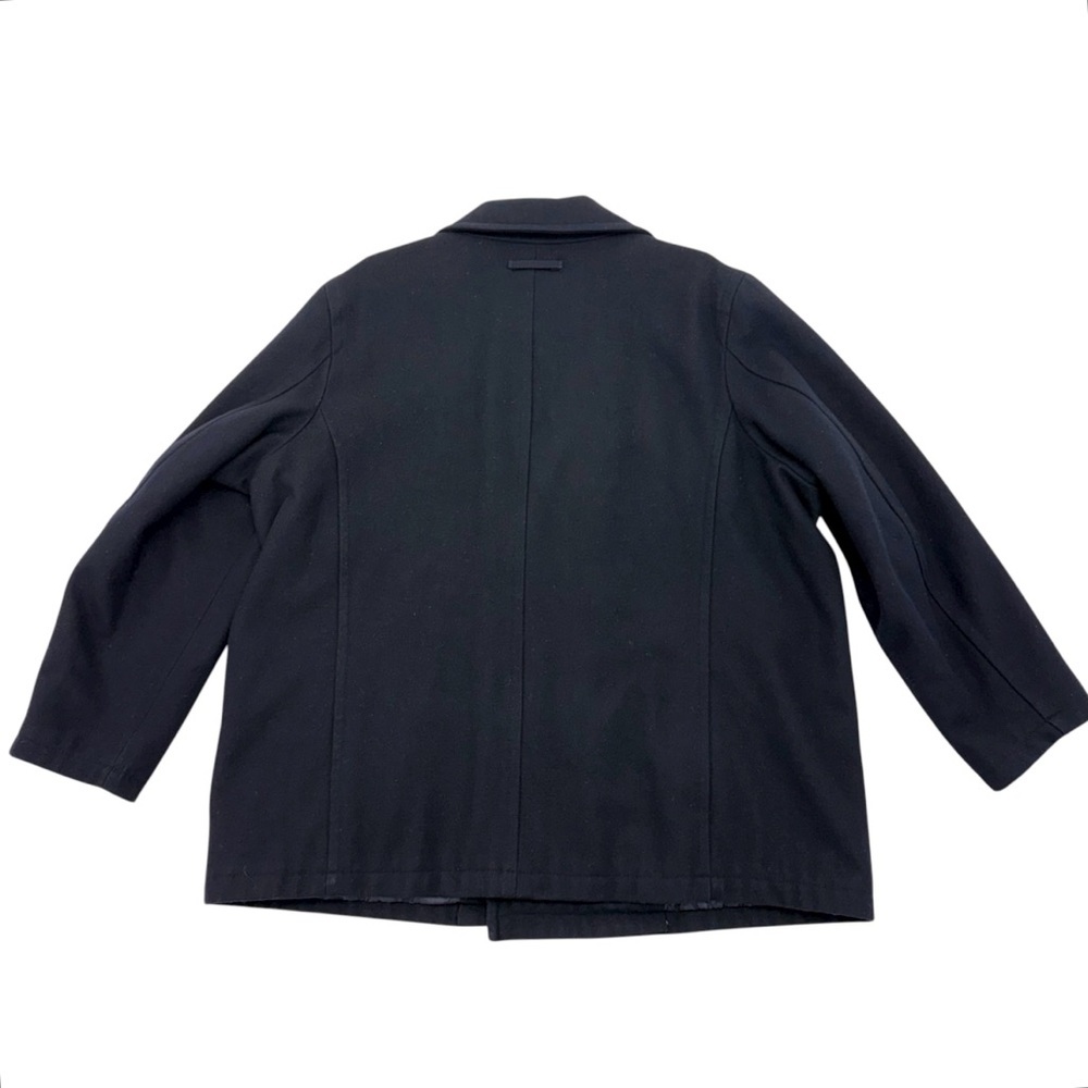 Tommy Hilfiger Wool Blend Pea Coat 2XL Blue - Picture 3 of 16